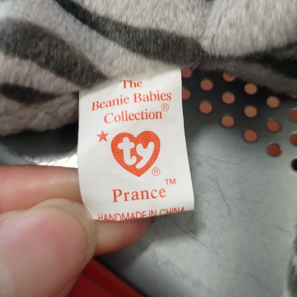 ✓Prance 1997 Ty Beanie Babie Grey Stripe 8in Cat Kitten 7in - Picture 6 of 10